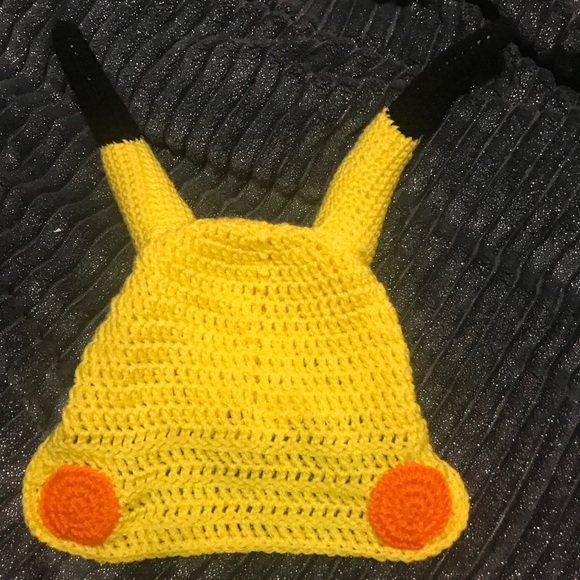 Homemade Crocheted Pikachu beanie - Picture 3 of 3